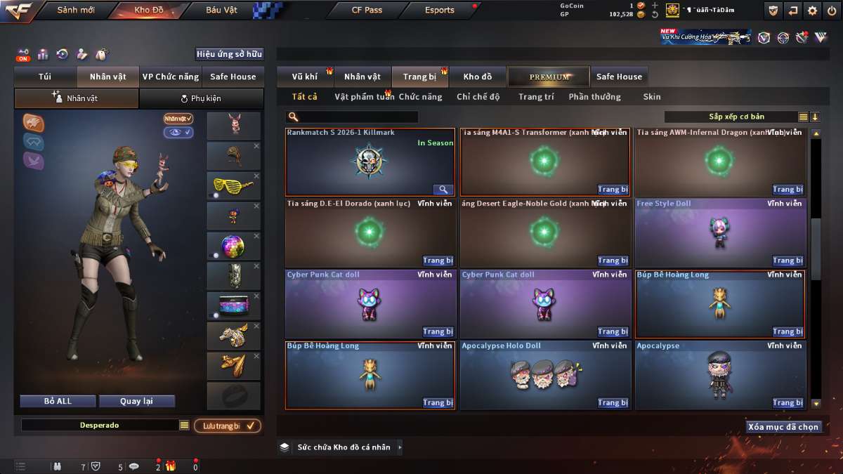 shop acc cf uy tin gia re